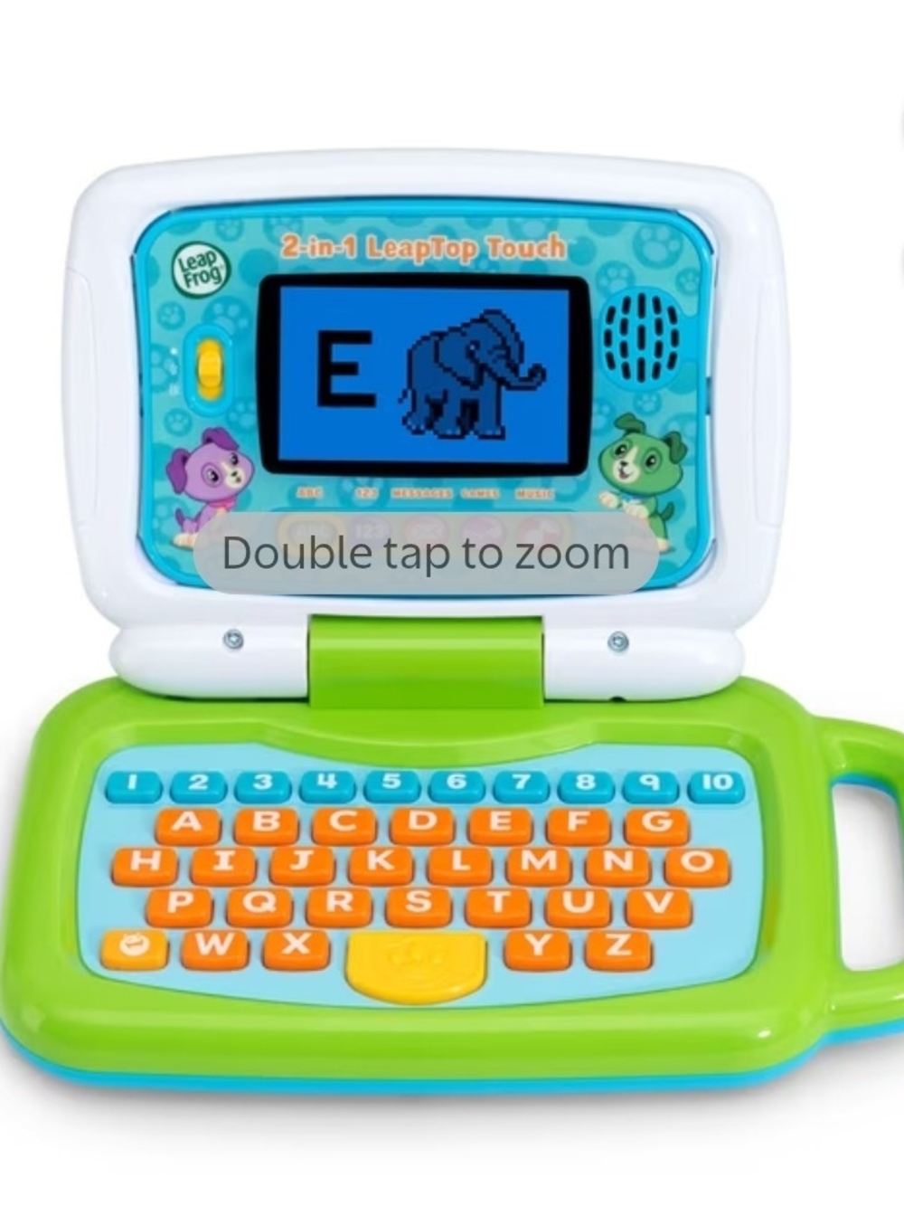 LeapFrog 2-in-1 LeapTop Touch Kids Learning Laptop in Blue & Green